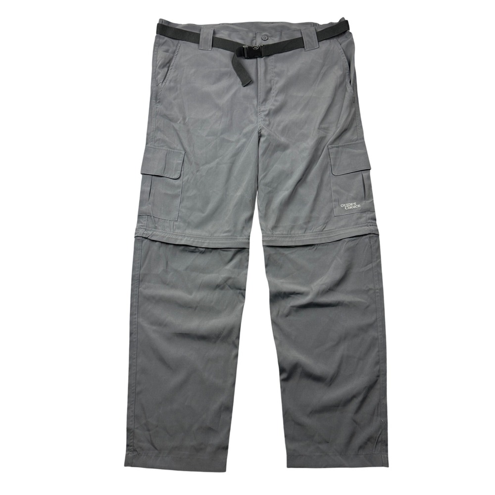 Guides Choice Pro Elite Mens XXL Convertible Cargo Pants Gray Lightweight Hiking